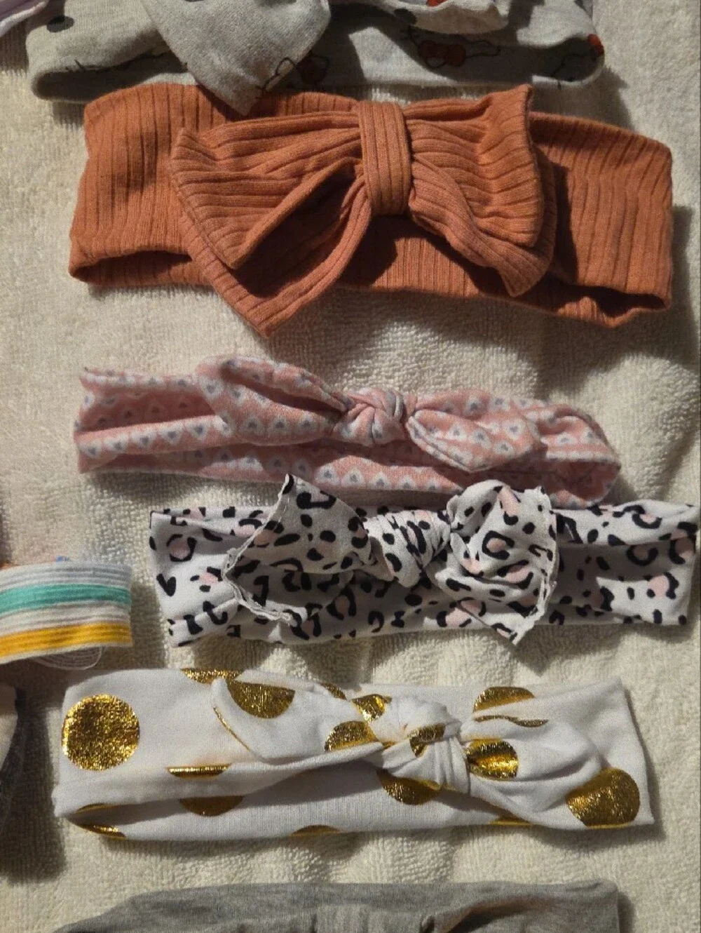 Kids Headband Set - Assorted Pink, Yellow, Peach, Gray, Floral